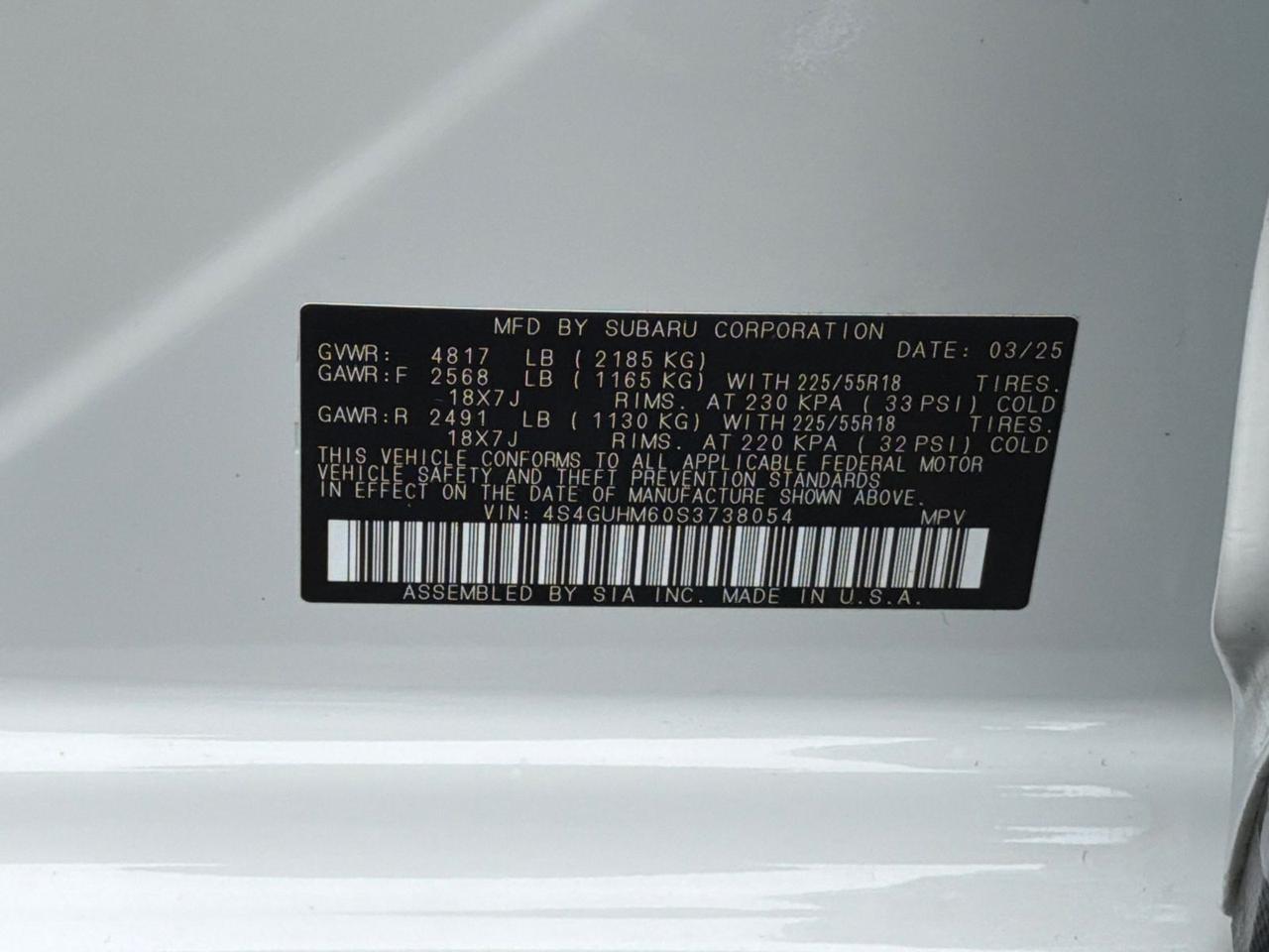 2025 Subaru Crosstrek Limited Hagerstown MD