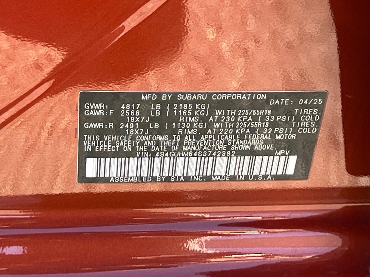 2025 Subaru Crosstrek Limited Hagerstown MD