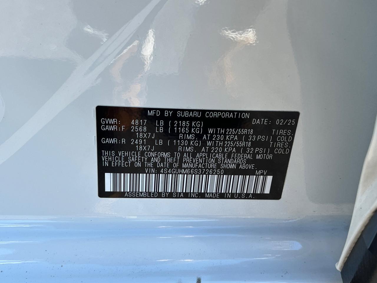 2025 Subaru Crosstrek Limited Hagerstown MD