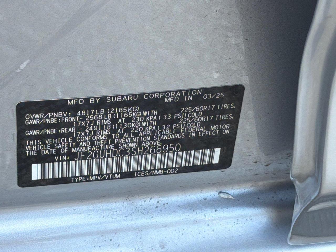 2025 Subaru Crosstrek Premium Hagerstown MD
