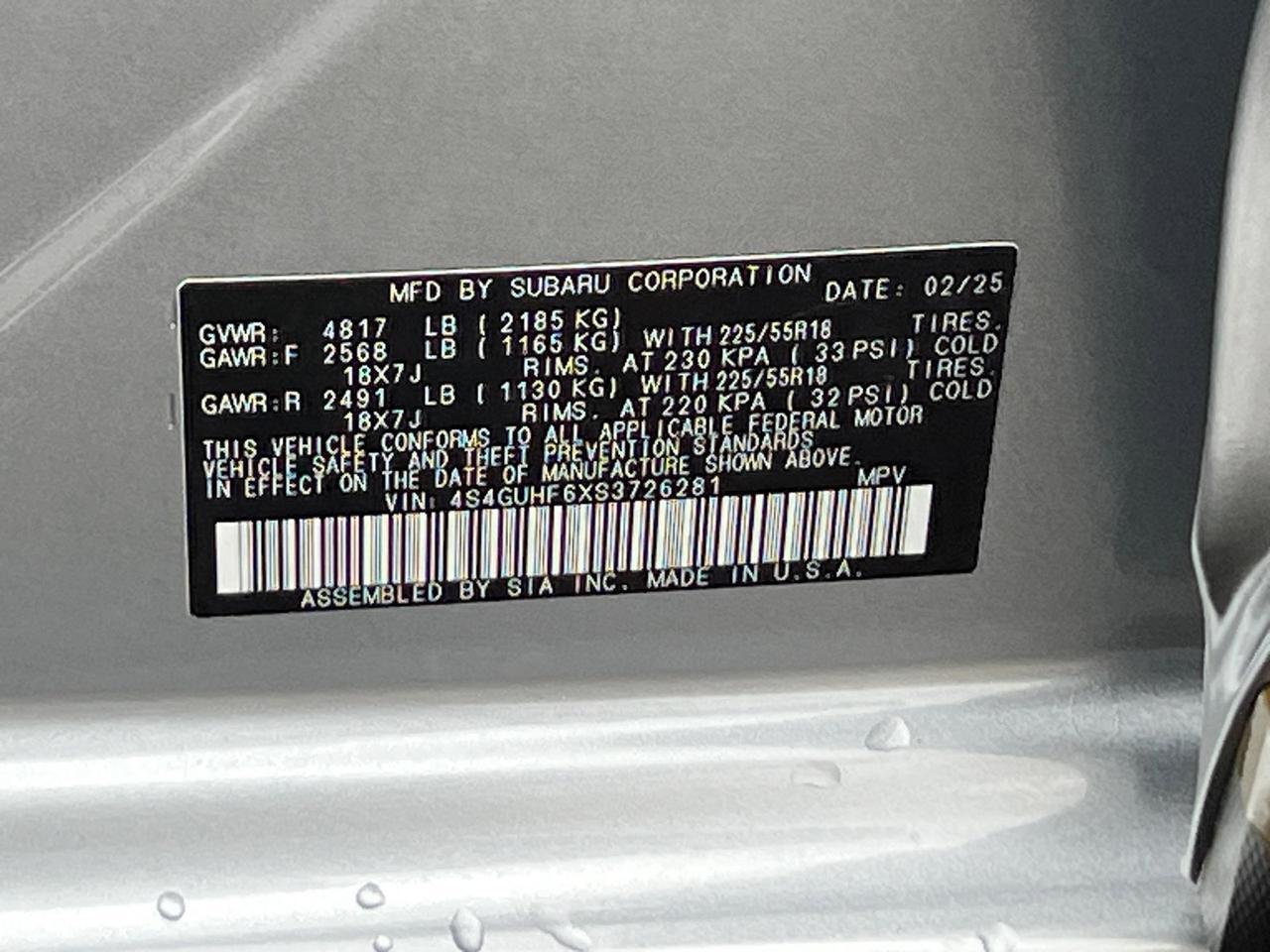 2025 Subaru Crosstrek Sport Hagerstown MD