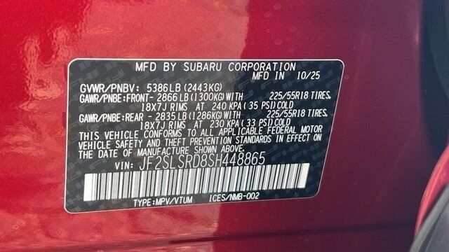 2025 Subaru FORESTER Limited Hybrid Fredericksburg VA