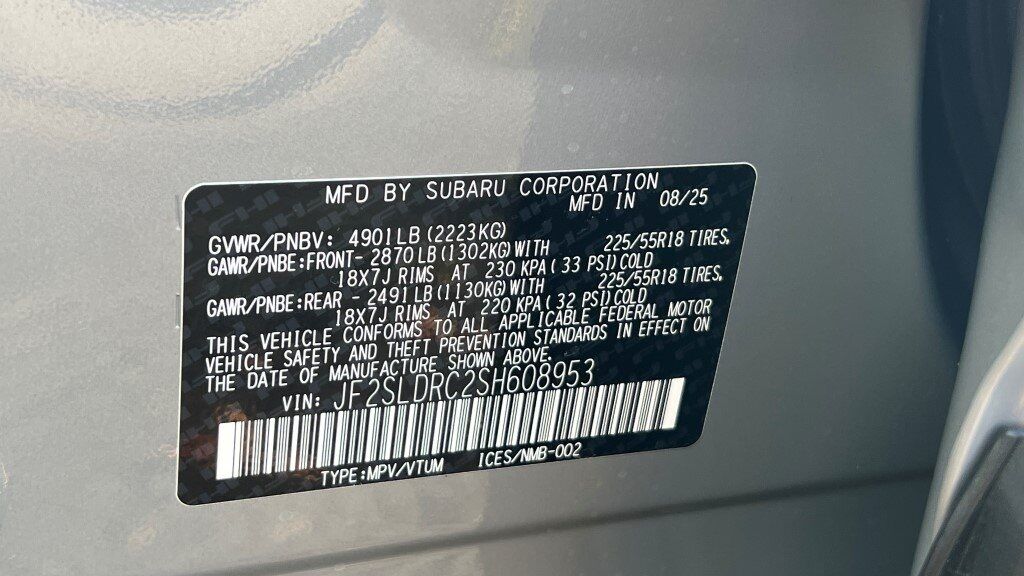 2025 Subaru FORESTER Limited Fredericksburg VA