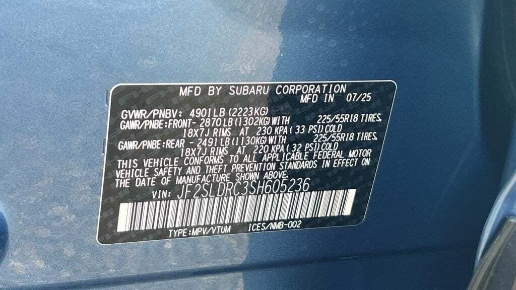 2025 Subaru FORESTER Limited Fredericksburg VA