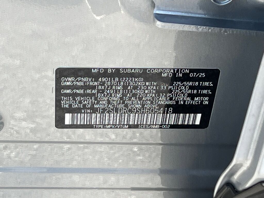 2025 Subaru FORESTER Limited Hagerstown MD