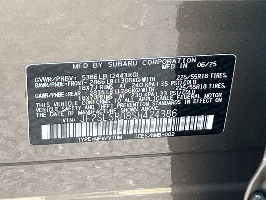 2025 Subaru FORESTER Limited Hagerstown MD