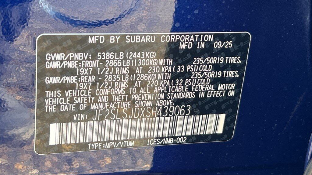 2025 Subaru FORESTER Sport Hybrid Fredericksburg VA
