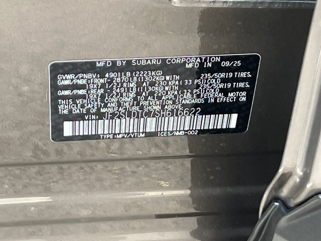 2025 Subaru FORESTER Touring Hagerstown MD