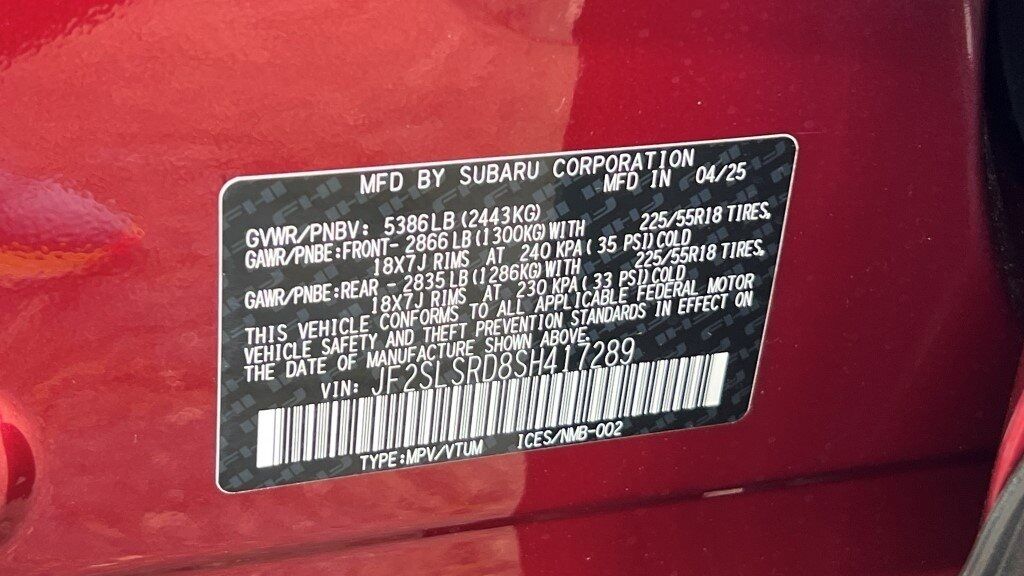 2025 Subaru Forester Hybrid Limited Fredericksburg VA