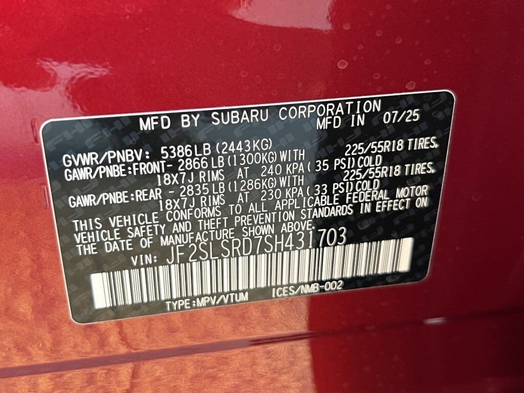2025 Subaru Forester Hybrid Limited Springfield VA