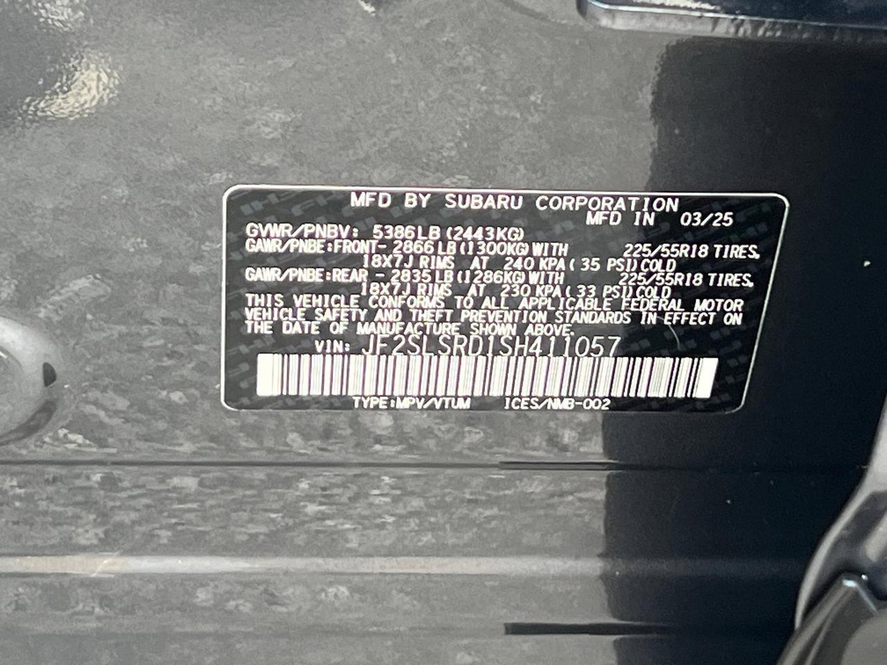 2025 Subaru Forester Hybrid Limited Hagerstown MD