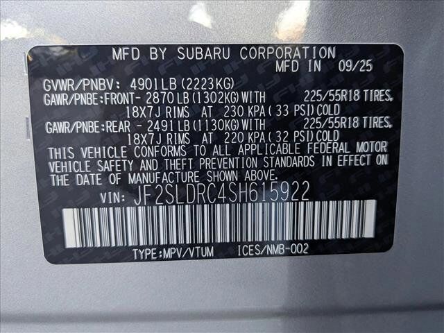 2025 Subaru Forester Limited Roseville CA