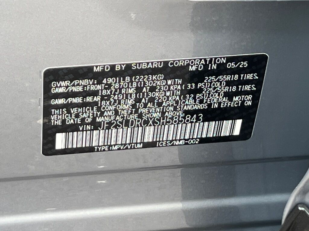 2025 Subaru Forester Limited Hagerstown MD