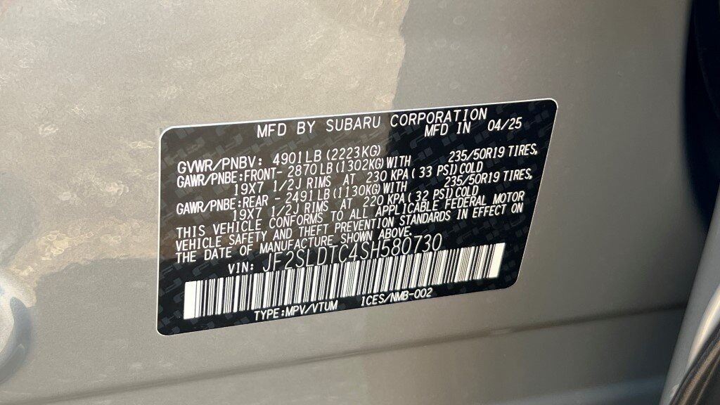2025 Subaru Forester Touring Fredericksburg VA