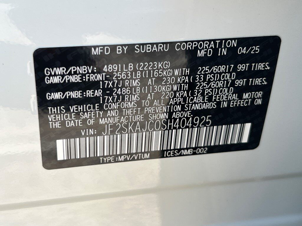 2025 Subaru Forester Wilderness Springfield VA