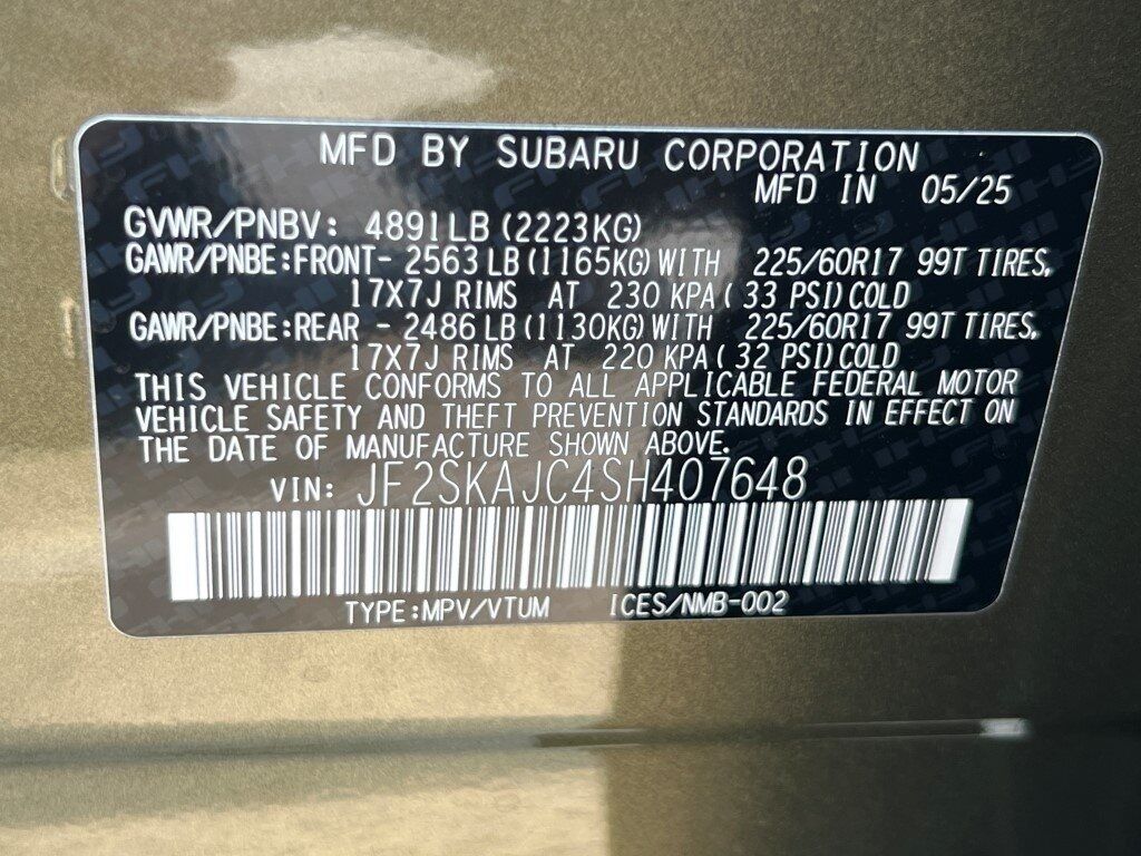 2025 Subaru Forester Wilderness Springfield VA
