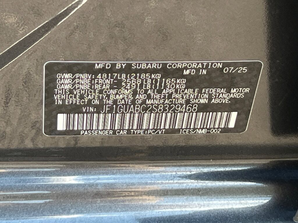 2025 Subaru IMPREZA Base Hagerstown MD