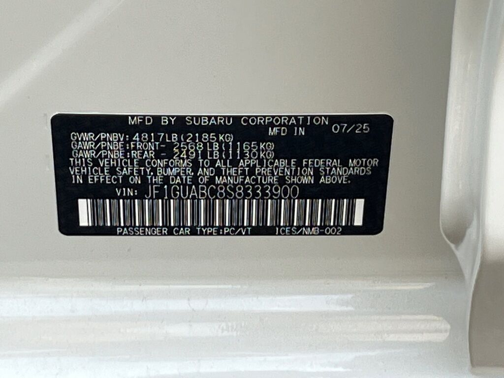 2025 Subaru IMPREZA Base Hagerstown MD