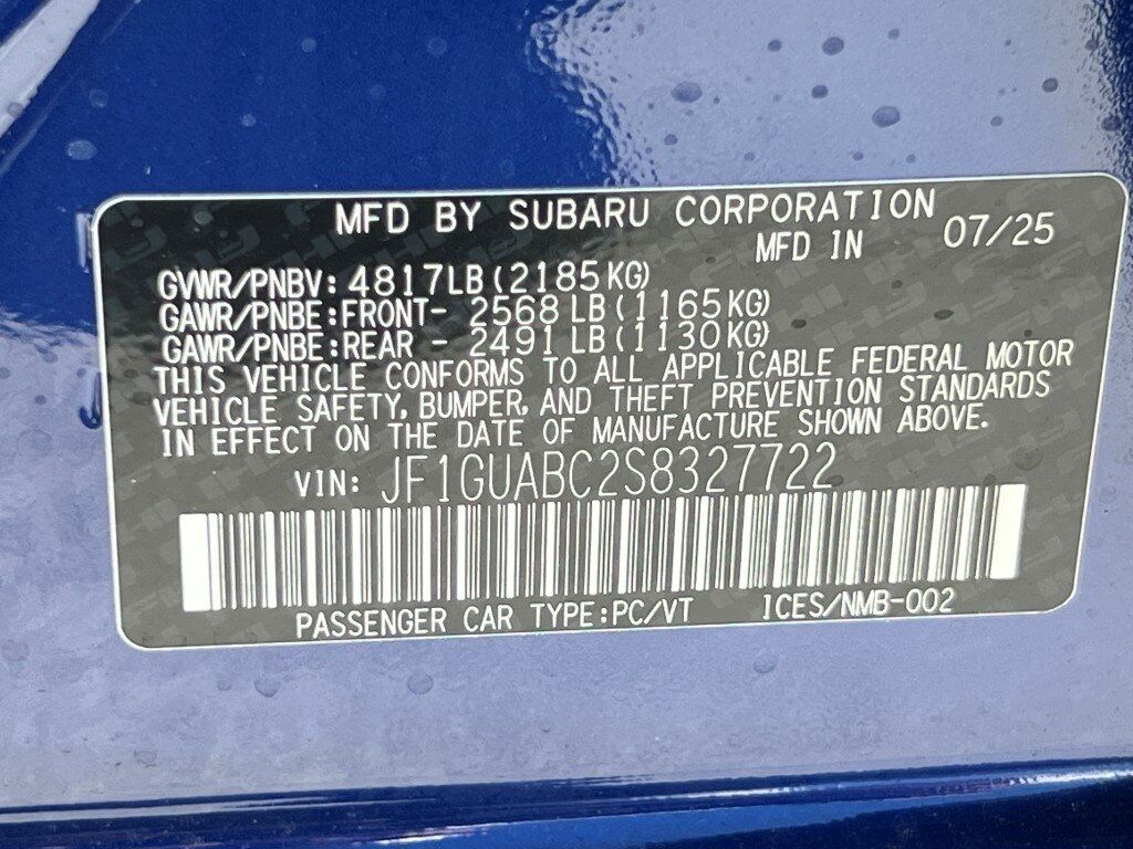 2025 Subaru IMPREZA Base Springfield VA