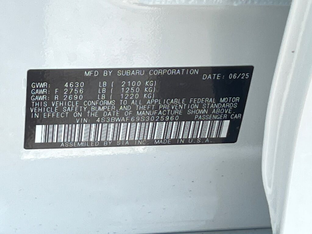 2025 Subaru LEGACY Premium Hagerstown MD