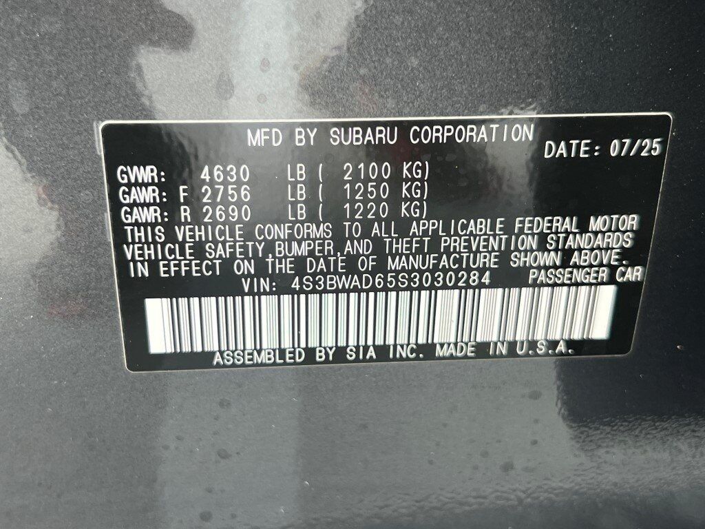 2025 Subaru LEGACY Premium Springfield VA