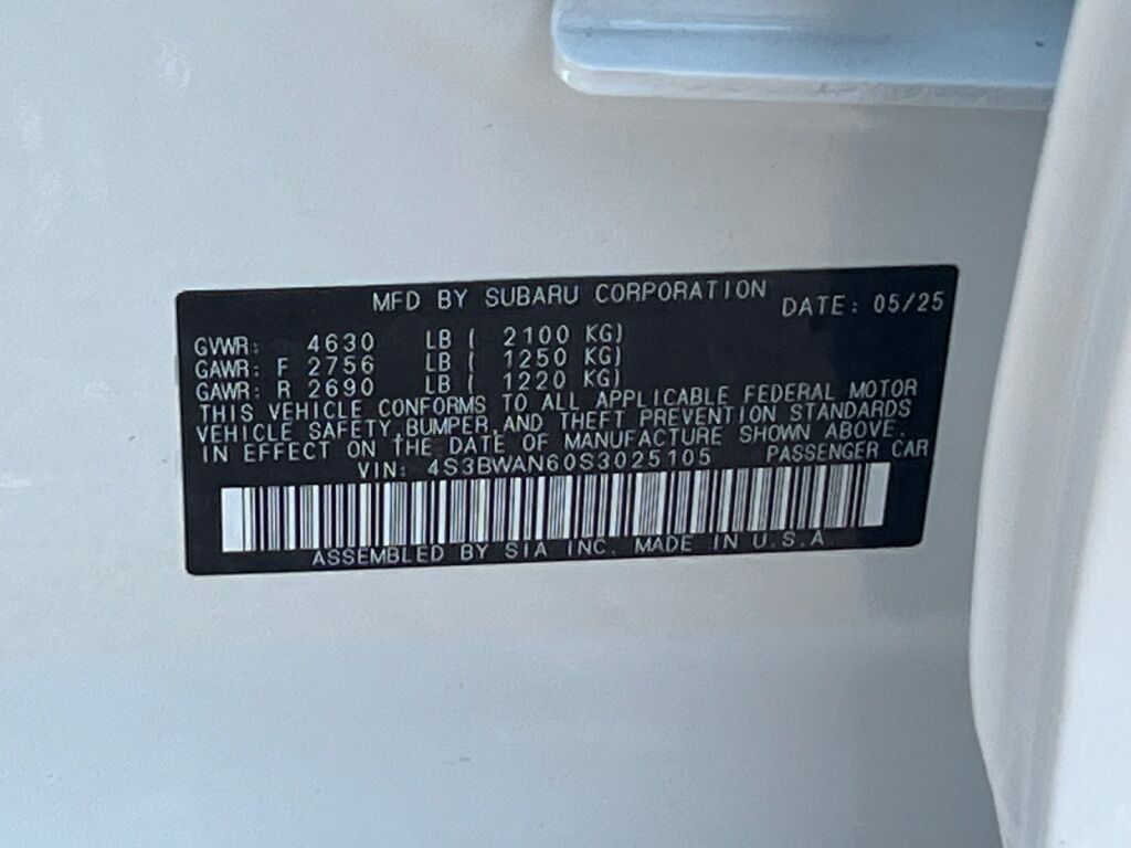 2025 Subaru Legacy Limited Hagerstown MD