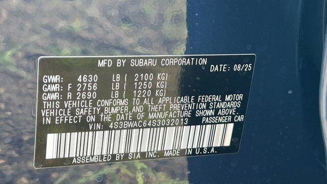 2025 Subaru Legacy Premium Fredericksburg VA