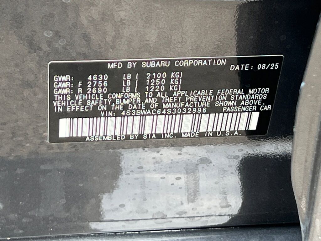 2025 Subaru Legacy Premium Hagerstown MD