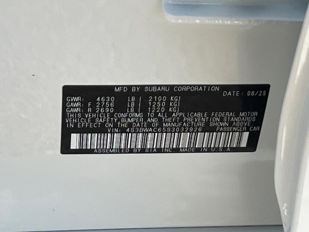 2025 Subaru Legacy Premium Hagerstown MD