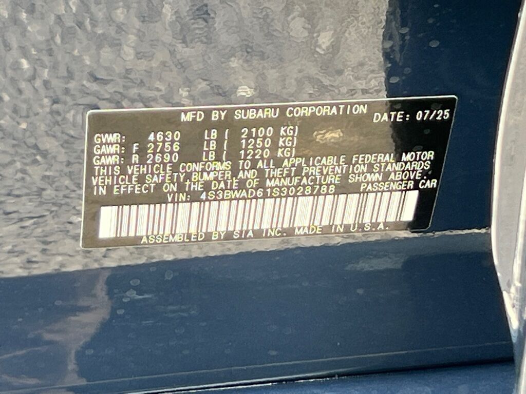 2025 Subaru Legacy Premium Hagerstown MD
