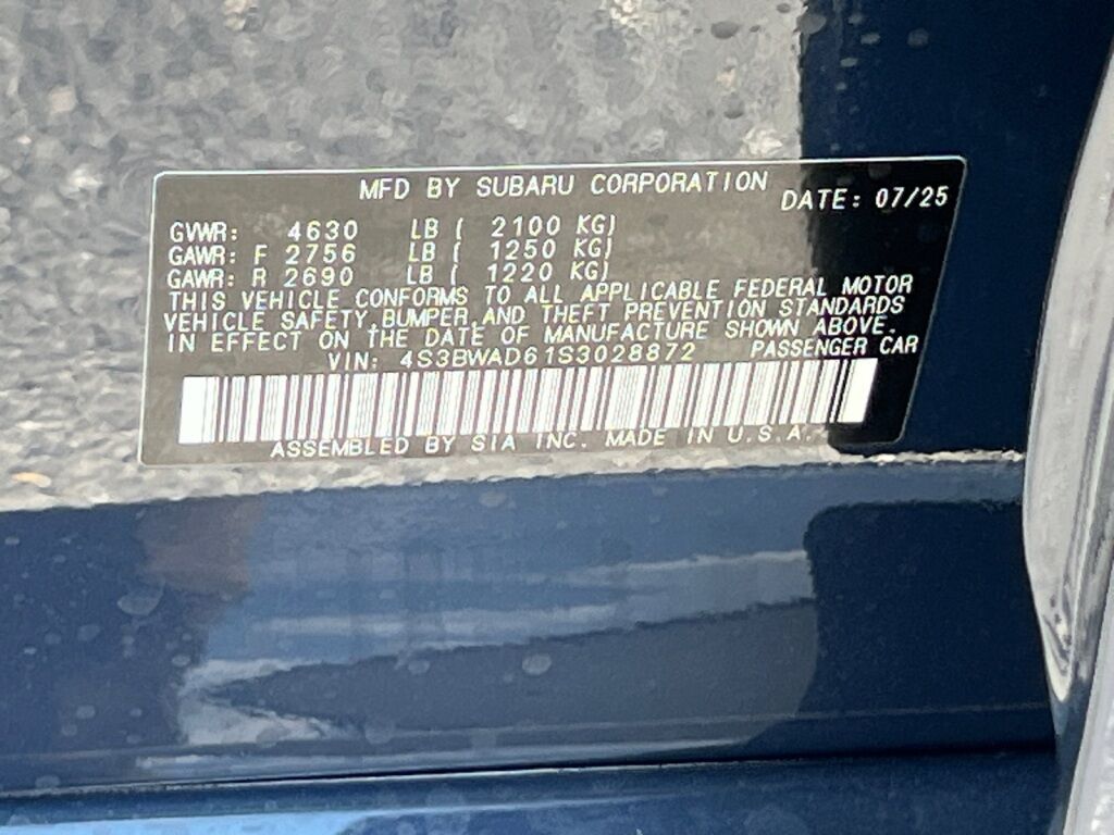 2025 Subaru Legacy Premium Hagerstown MD