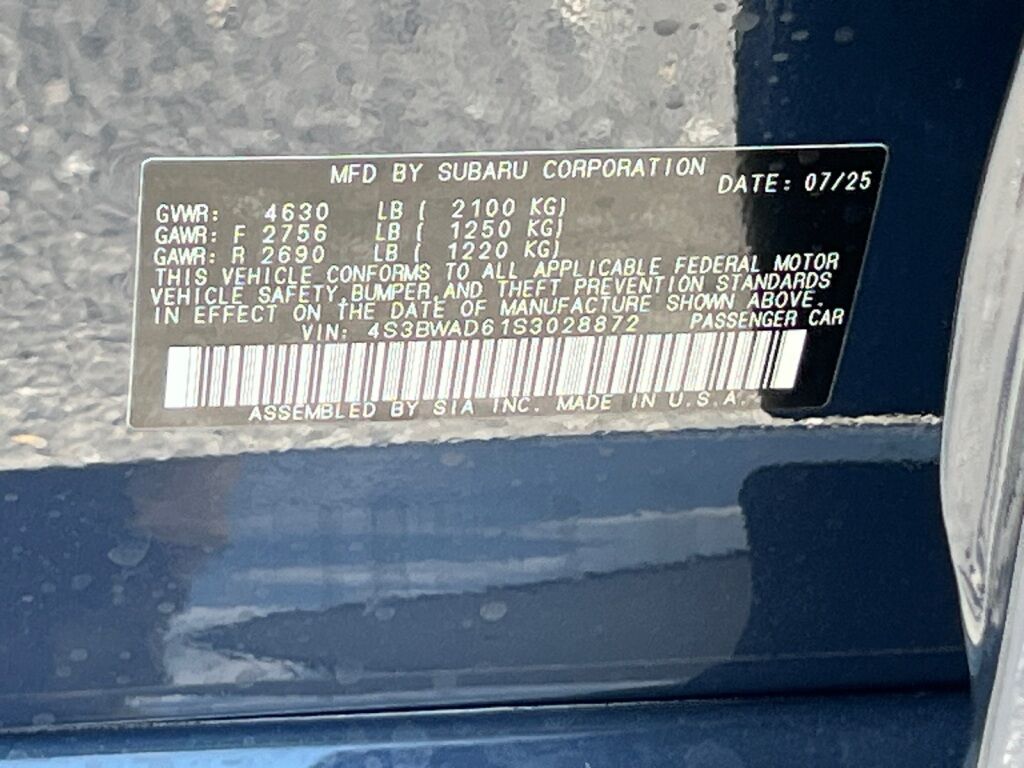2025 Subaru Legacy Premium Hagerstown MD