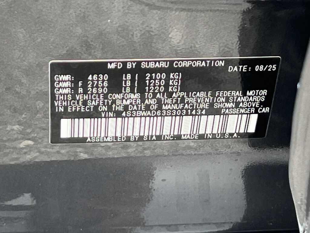 2025 Subaru Legacy Premium Hagerstown MD