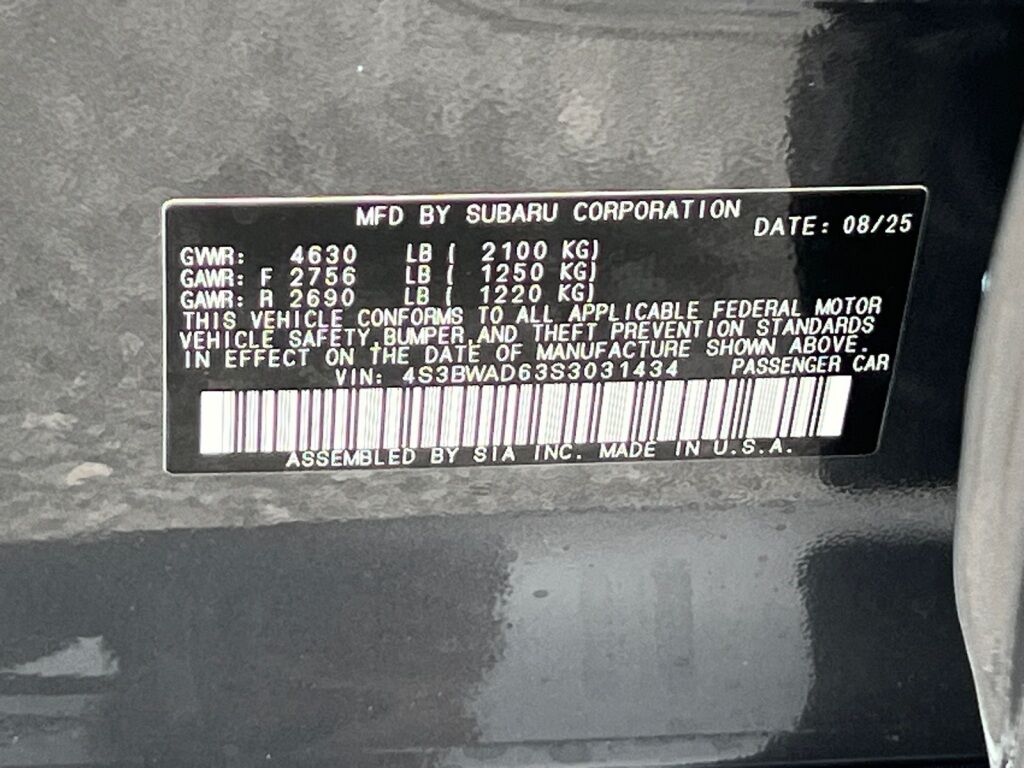 2025 Subaru Legacy Premium Hagerstown MD