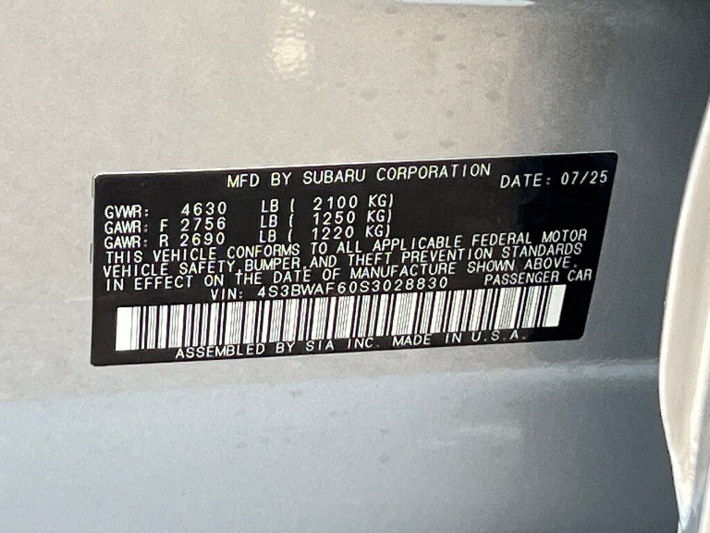 2025 Subaru Legacy Premium Hagerstown MD