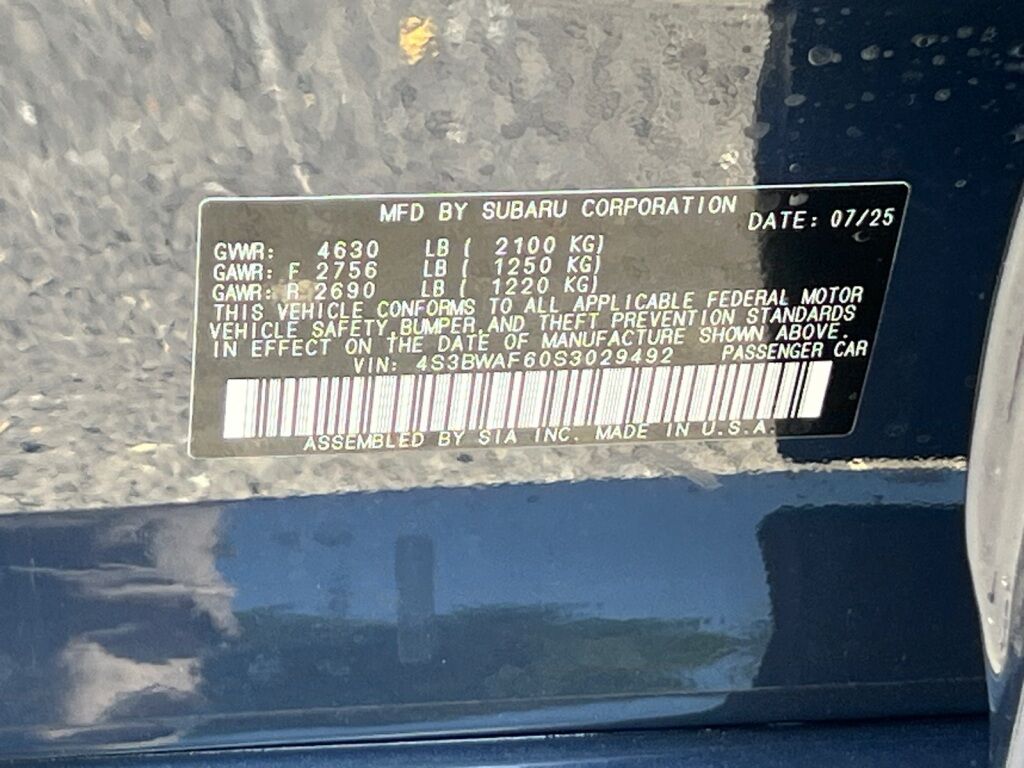 2025 Subaru Legacy Premium Hagerstown MD