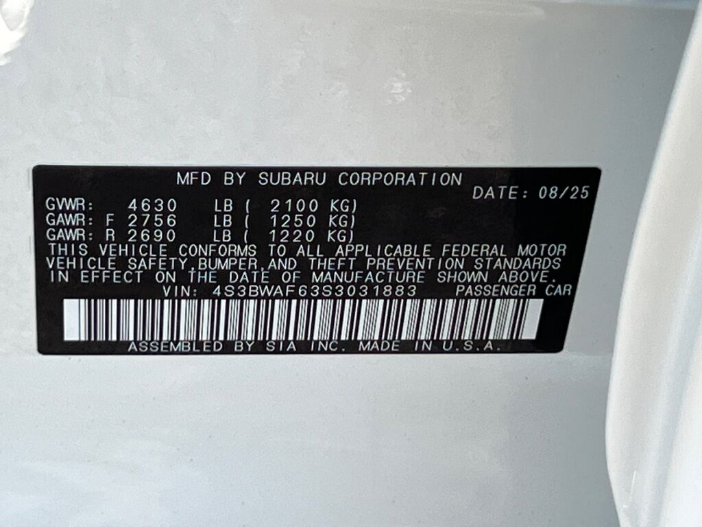 2025 Subaru Legacy Premium Hagerstown MD