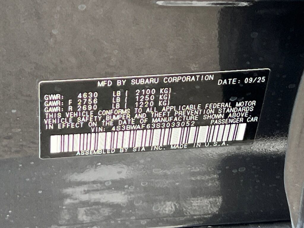 2025 Subaru Legacy Premium Hagerstown MD