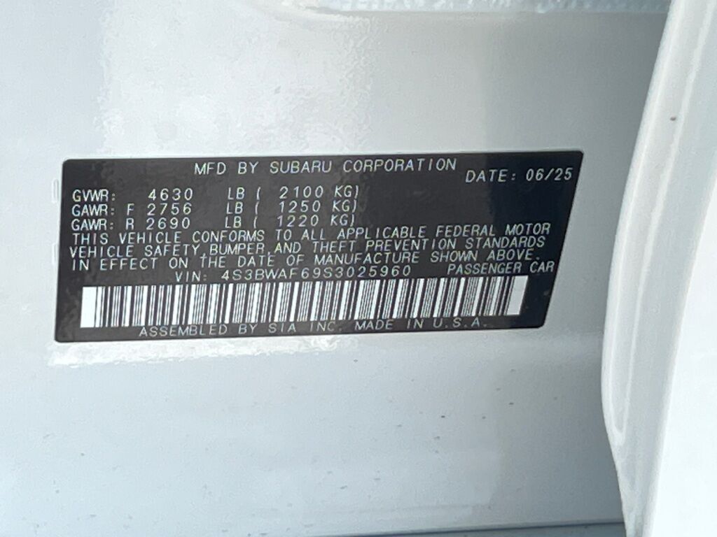 2025 Subaru Legacy Premium Hagerstown MD