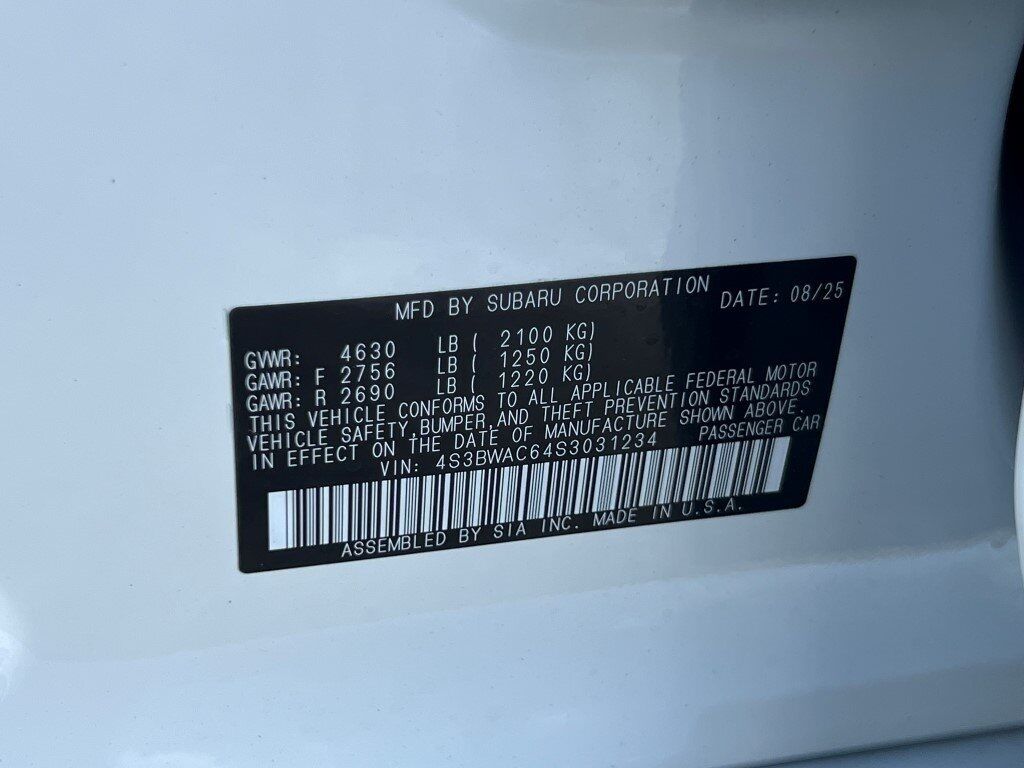 2025 Subaru Legacy Premium Springfield VA