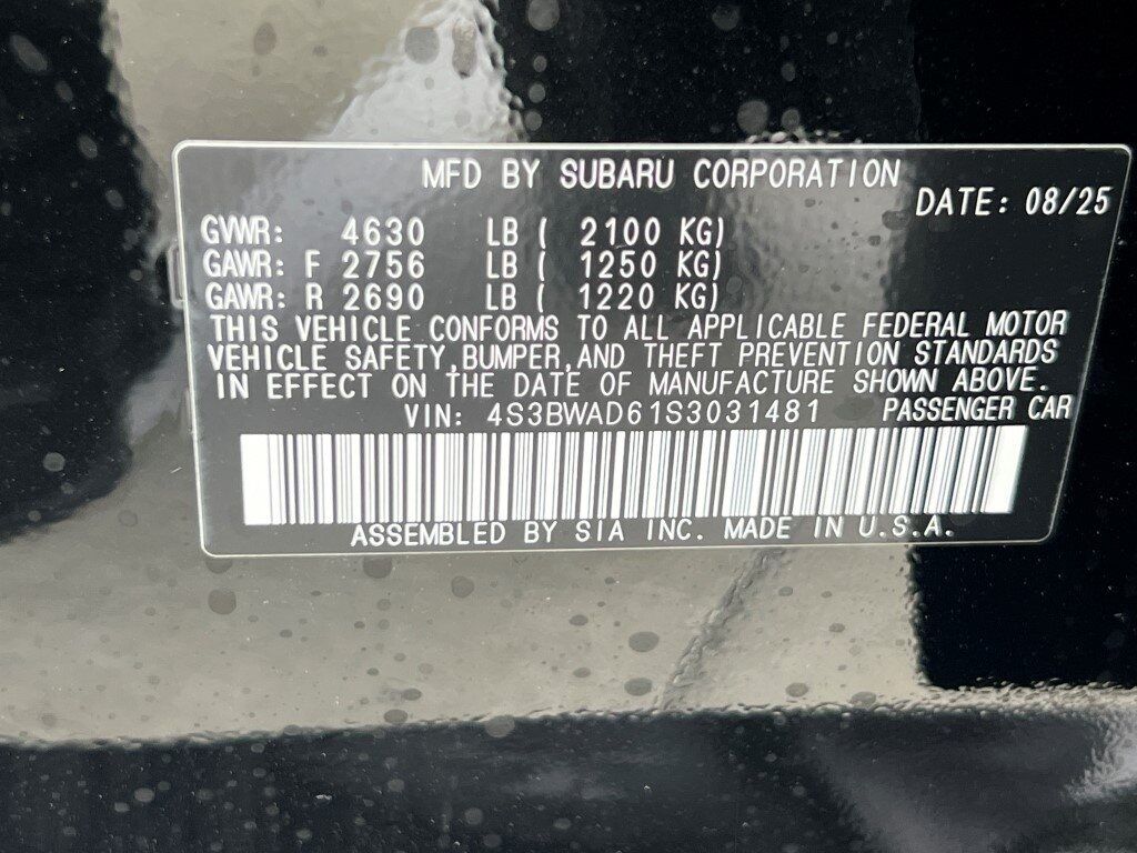 2025 Subaru Legacy Premium Springfield VA