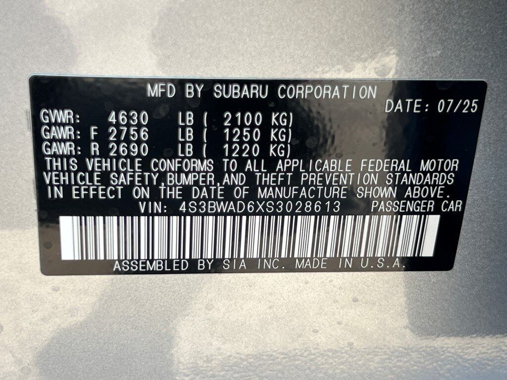 2025 Subaru Legacy Premium Springfield VA