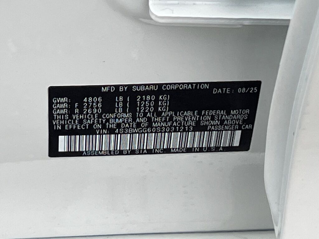 2025 Subaru Legacy Sport Hagerstown MD