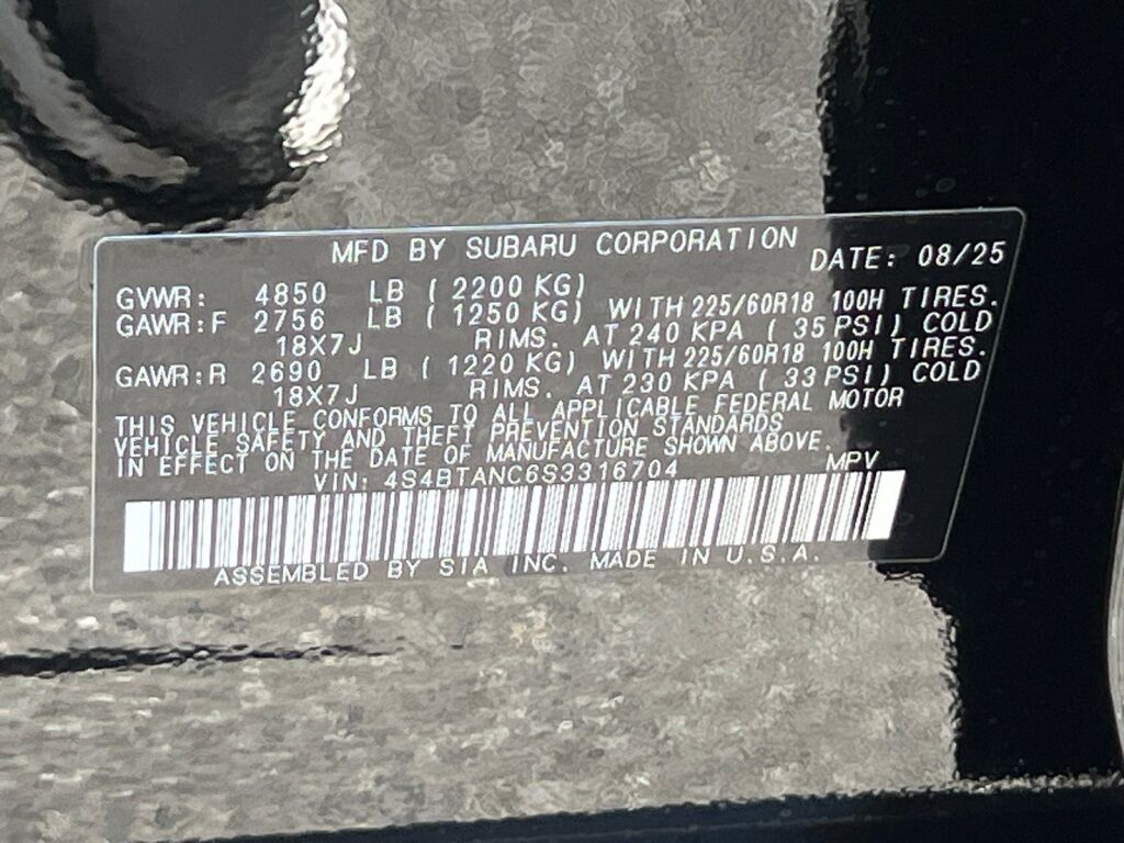 2025 Subaru OUTBACK Limited Hagerstown MD