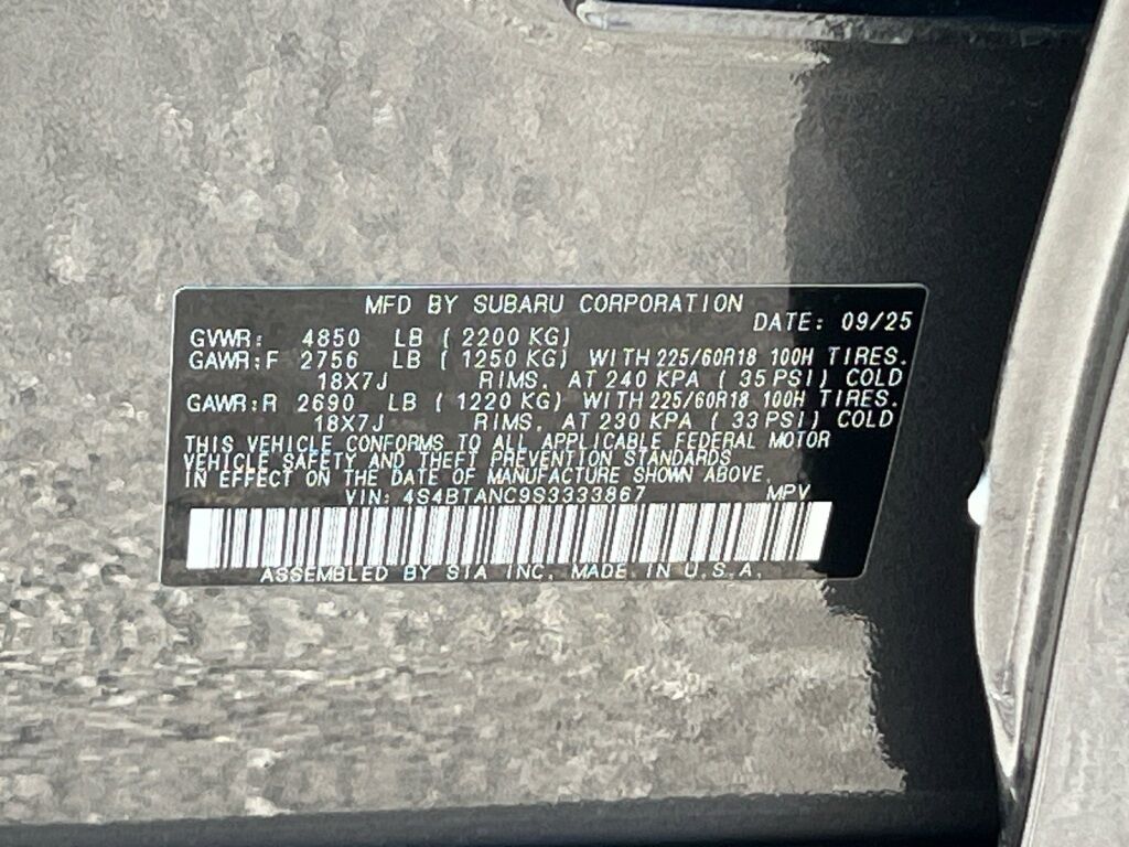 2025 Subaru OUTBACK Limited Hagerstown MD