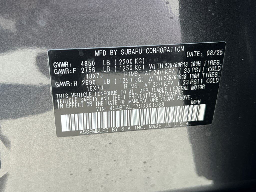 2025 Subaru OUTBACK Onyx Edition Springfield VA