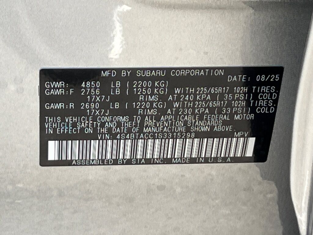 2025 Subaru OUTBACK Premium Hagerstown MD