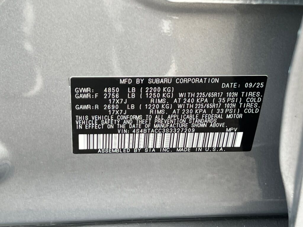 2025 Subaru OUTBACK Premium Hagerstown MD