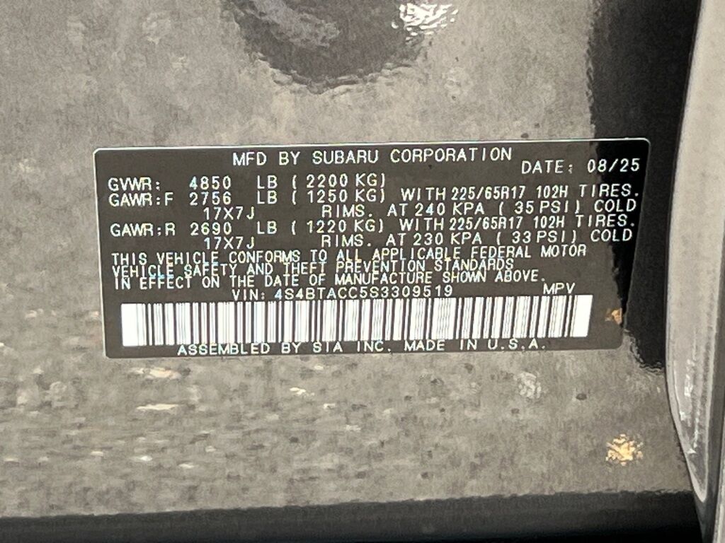 2025 Subaru OUTBACK Premium Hagerstown MD