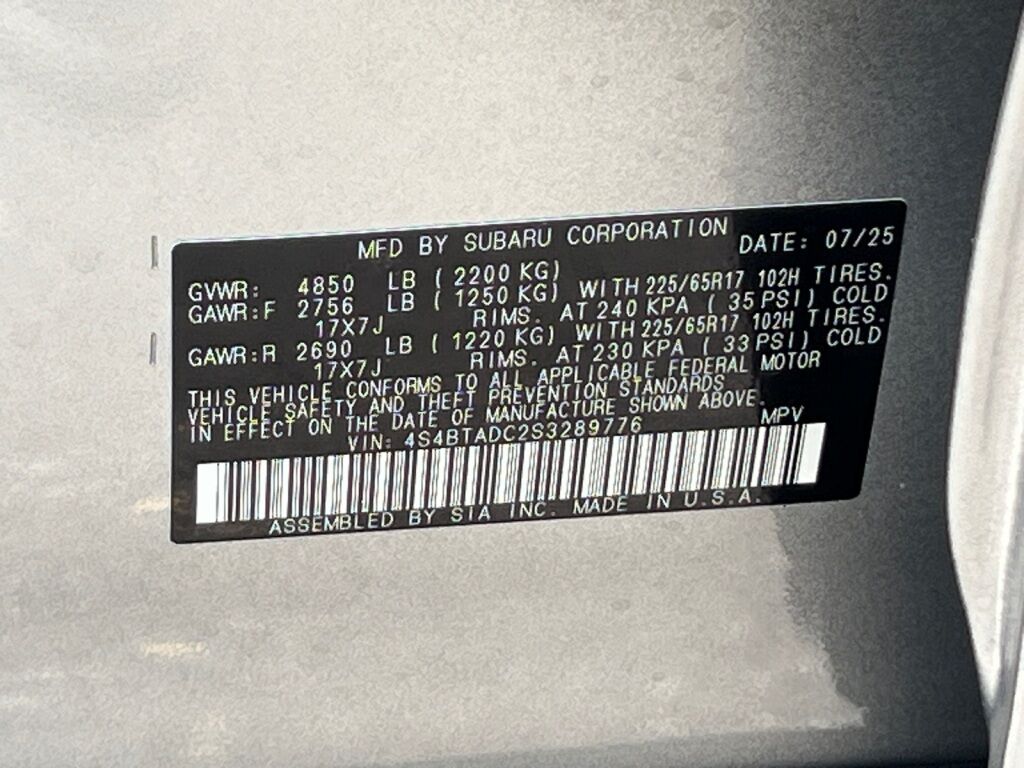 2025 Subaru OUTBACK Premium Hagerstown MD